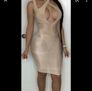 Mesh midi dress, medium